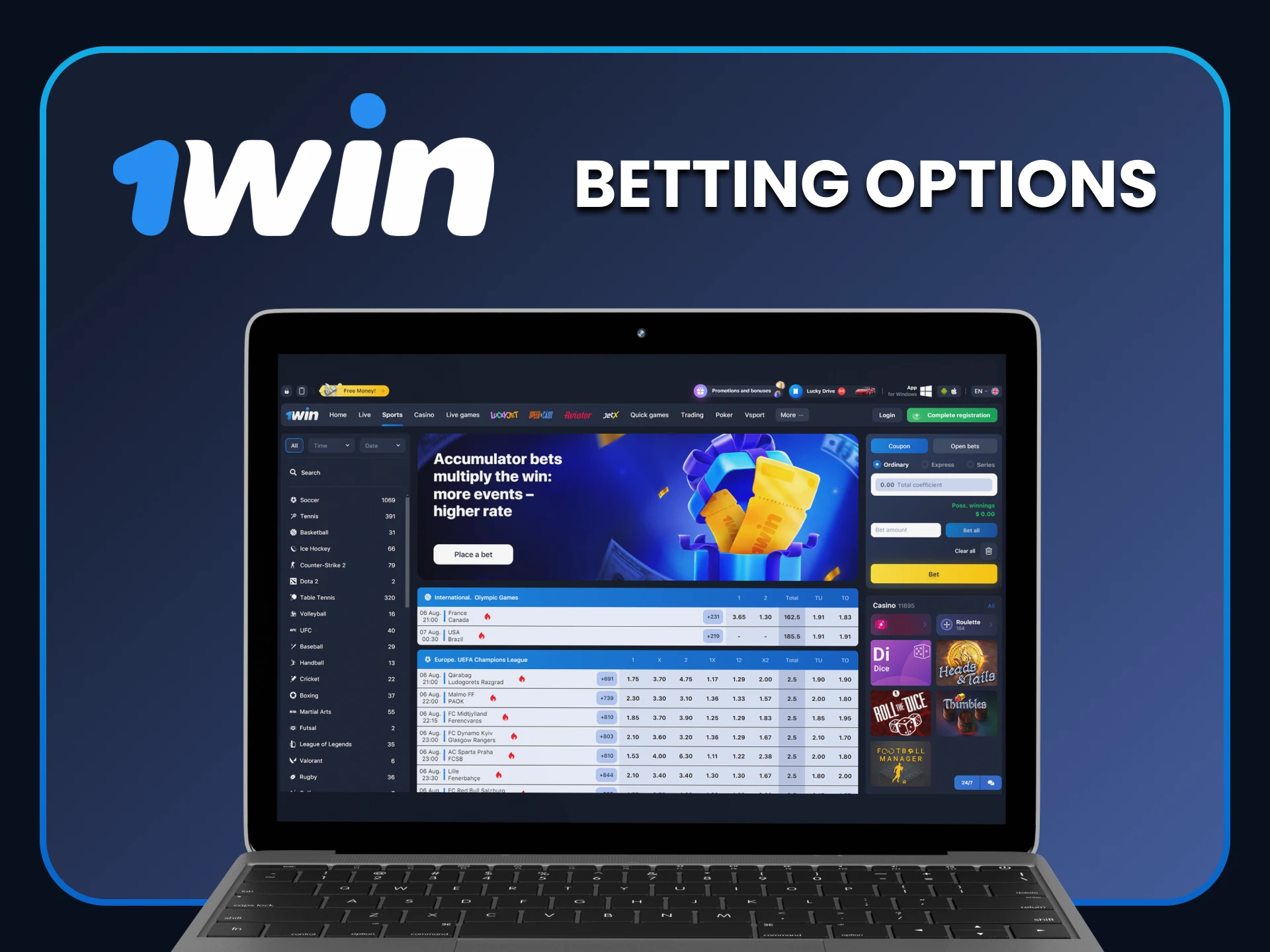 When it comes to games and wagering, opt for the 1win platform.