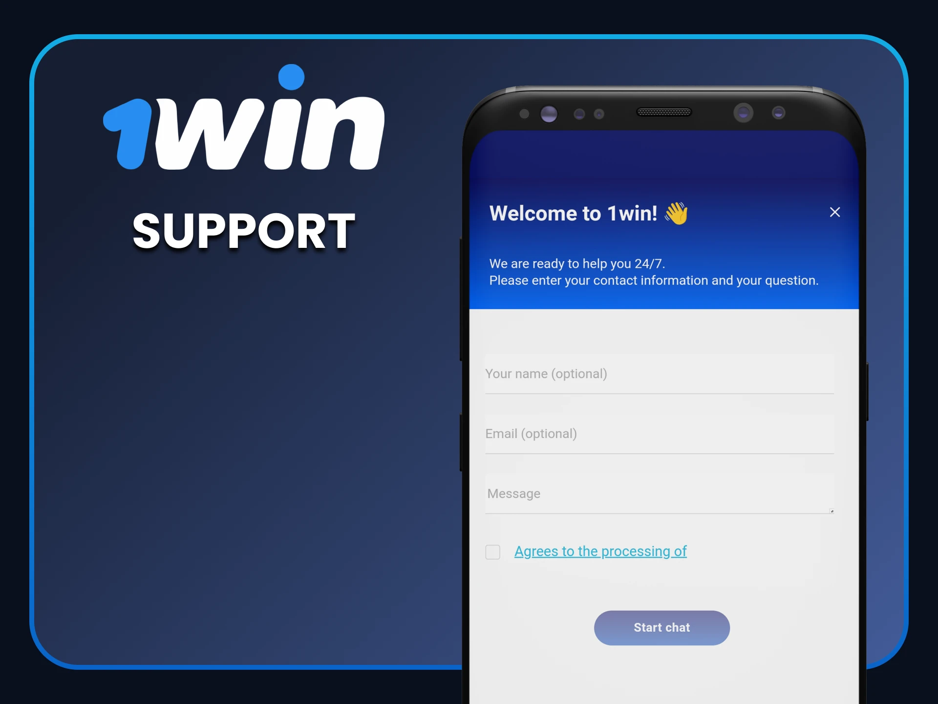 You can always reach out to 1win application support.